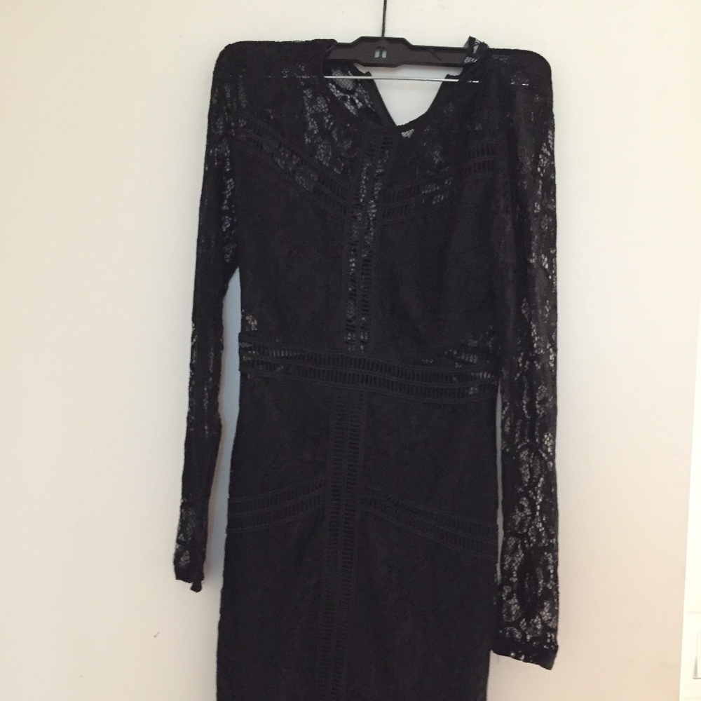 Black Lace mini dress